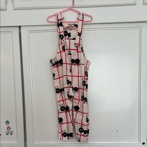 HUGO LOVES TIKI Red and White Overalls with ANT print